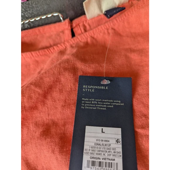 NWT Universal Thread Coral Cut Out Dress L - Picture 6 of 11